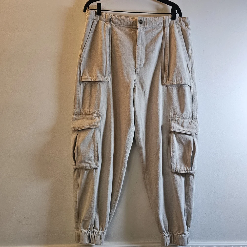 All Saints‎ Light Tan Cargo Pants Size 12 US - Picture 5 of 12